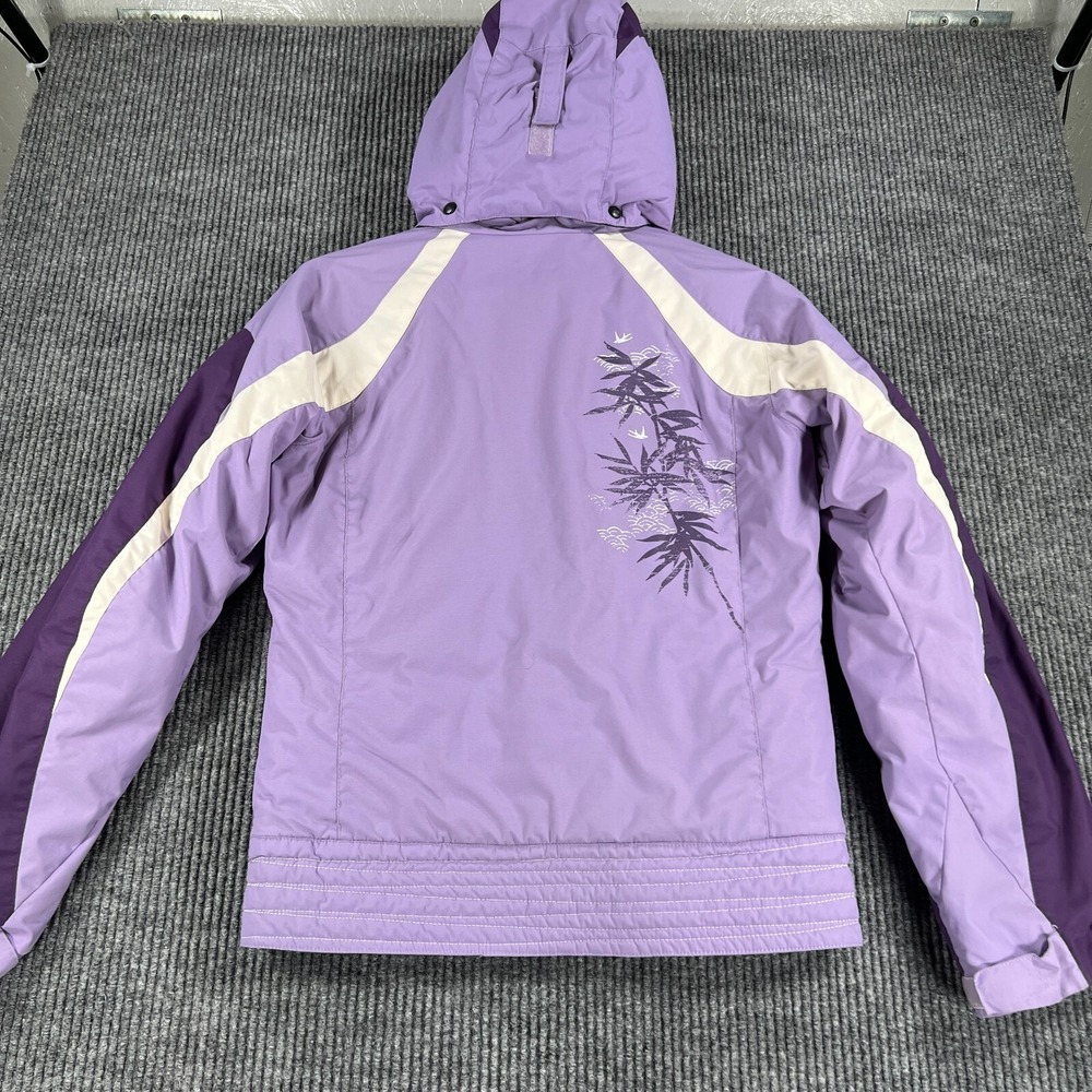 Columbia Jacket Girls Youth 14-16 Purple Long Sleeve Full Zip Hooded School - Picture 14 of 14